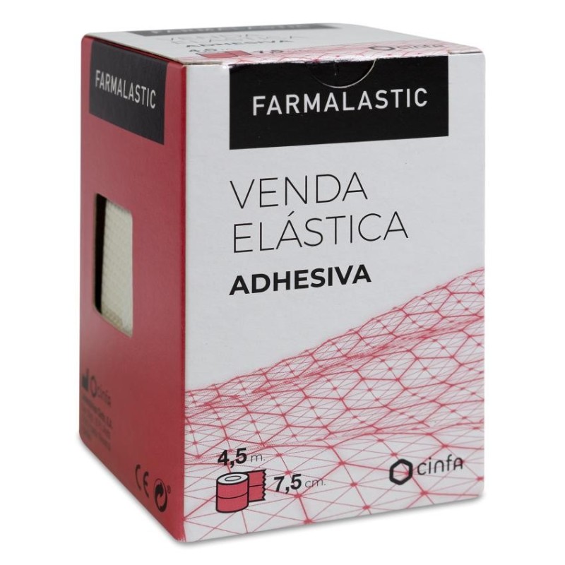 Venda Elastica Adhesiva Farmalastic 1 Unidad 4,5 m x 7,5 cm