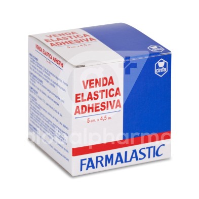 Venda Elastica Adhesiva Farmalastic 1 Unidad 4,5 m x 5 cm