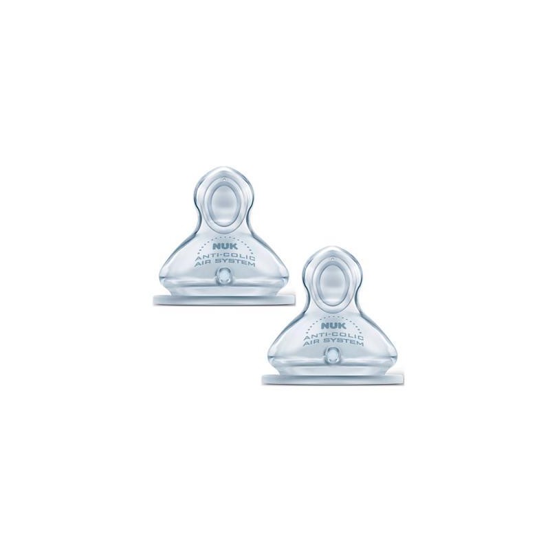 TETINA SILICONA ANTICOLICO NUK FIRST CHOICE 0-6 MESES TALLA L 2UDS