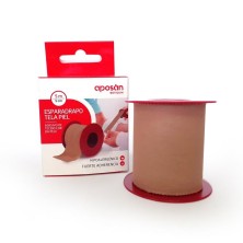 Esparadrapo Aposan Tela 1 Unidad 5 m x 5 cm Color Piel
