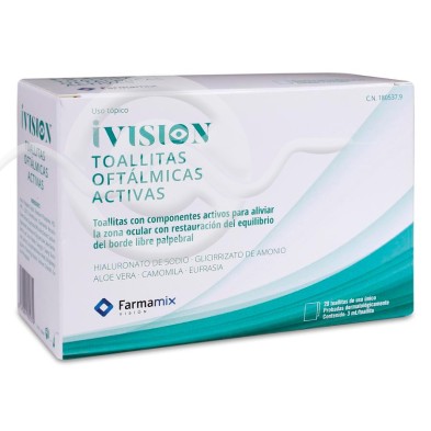 IVISION TOALLITAS OFTÁLMICAS ACTIVAS 20 UNIDADES