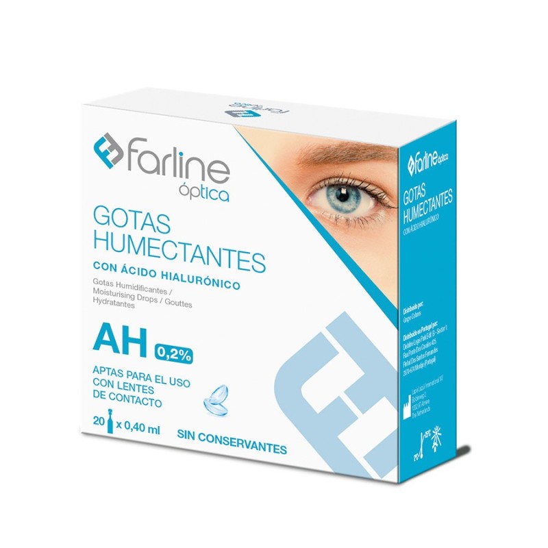 Farline Gotas Humectantes con Ácido Hialurónico, 20 Monodosis