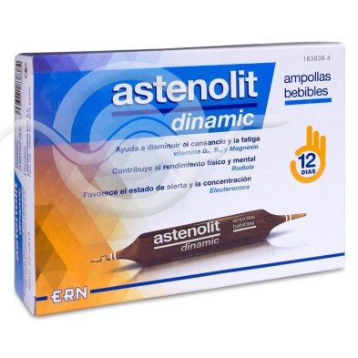 Astenolit Dinamic 12 Ampollas Bebibles 10 ml