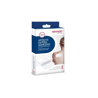 Apósito Estéril Tejido sin Tejer Adhesivo Aposan 10 Apósitos 10 cm x 6 cm Pack