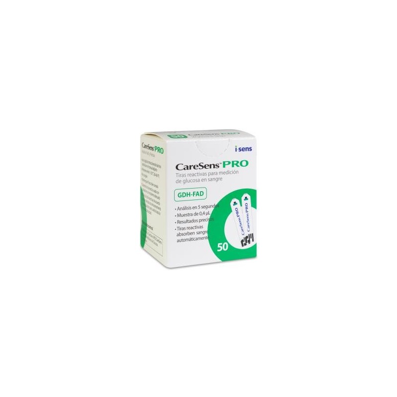 Tiras Reactivas Glucemia Caresens Pro 50 Unidades