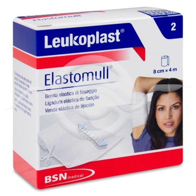 Venda Elastica Leukoplast Elastomull 1 Unidad 4 m x 8 cm