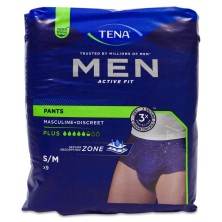 Absorbente Incontinencia Orina Día Anatómico Tena Men Pants Active Fit 8 Unidades Talla Mediana