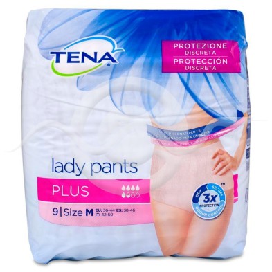 Absorbente Incontinencia Orina Día Anatómico Tena Silhouette Braga Cintura Alta 8 Unidades Talla Mediana Color Crema