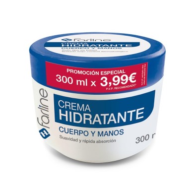 Farline Crema Hidratante Cuerpo y Manos 1 Tarro 300 ml