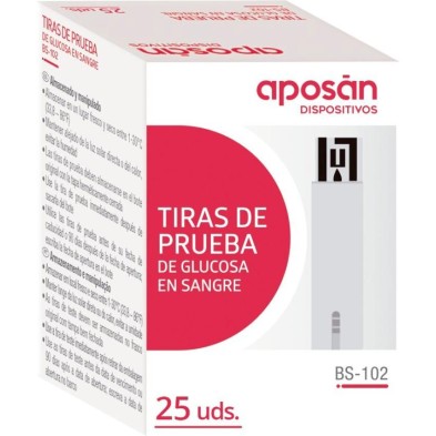 Tiras Reactivas Glucemia Aposan 25 Unidades