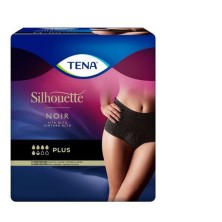 Absorbente Incontinencia Orina Día Anatómico Tena Silhouette Braga Cintura Alta 8 Unidades Talla Mediana Color Negro