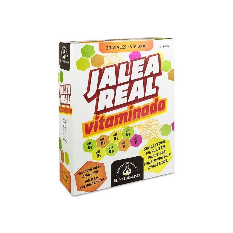 Jalea Real Vitaminada el Naturalista 20 Viales 10 ml