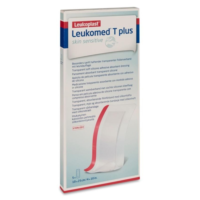 Apósito Estéril Adhesivo Leukomed T-plus Skin Sensitive 5 Unidades 25 x 10 cm