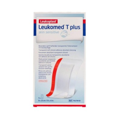 Apósito Estéril Adhesivo Leukomed T-plus Skin Sensitive 5 Unidades 15 x 8 cm