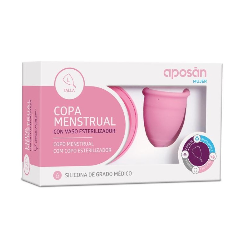 Copa Menstrual Aposan Mujer 1 Unidad Talla l