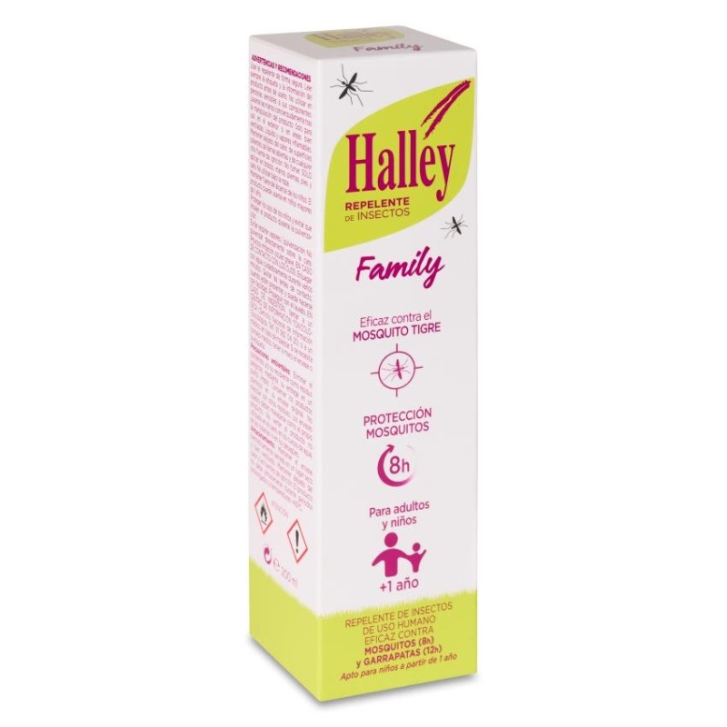 Halley Family Repelente de Insectos 1 Vaporizador 200 ml