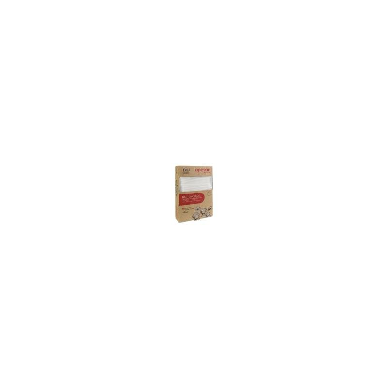 Aposán Bastoncillos de Papel Biodegradable, 200 uds