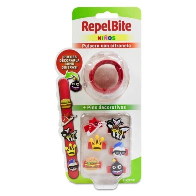 Repel Bite Niños Pulsera con Citronela 1 Unidad Custom