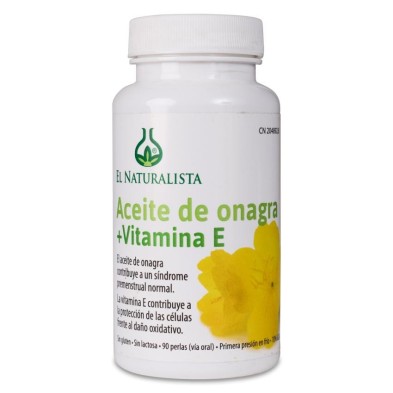Aceite de Onagra + Vitamina e el Naturalista 90 Perlas