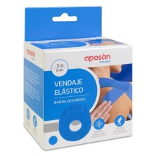 Aposan Dynamic Vendaje Elastico 1 Unidad 5 m x 5 cm Color Azul