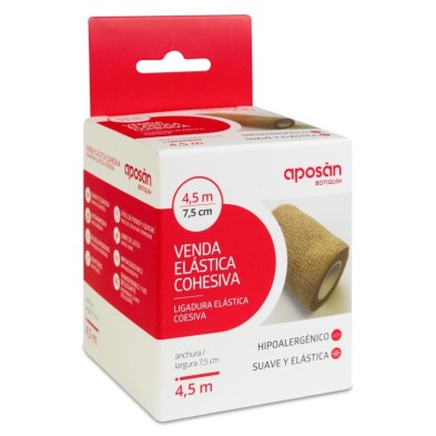 Venda Elastica Cohesiva Aposan Botiquin 1 Unidad 4,5 m x 7,5 cm