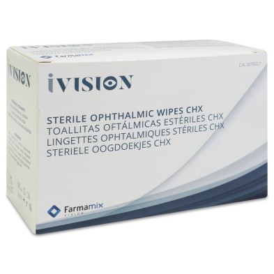 Ivision Toallitas Oftalmicas Estériles Chx 20 Unidades