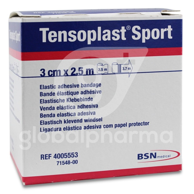 Venda Elastica Adhesiva Tensoplast Sport 1 Unidad 2,5 m x 3 cm