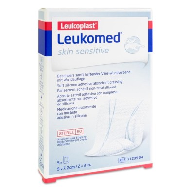 Apósito Estéril Adhesivo Leukomed Skin Sensitive 5 Unidades 7,2 x 5 cm