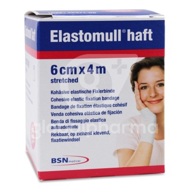 Venda Elastica Cohesiva Elastomull Haft 1 Unidad 4 m x 6 cm