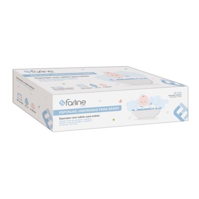 Esponjas Jabonosas para Bebés Farline Bebé 30 Unidades
