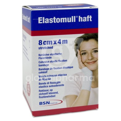 Venda Elastica Cohesiva Elastomull Haft 1 Unidad 4 m x 8 cm