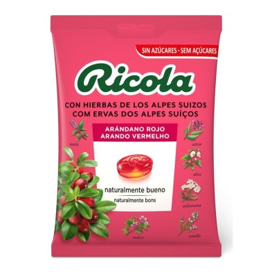 Ricola Caramelos sin Azúcar 1 Bolsa 70 g Sabor Arándano Rojo