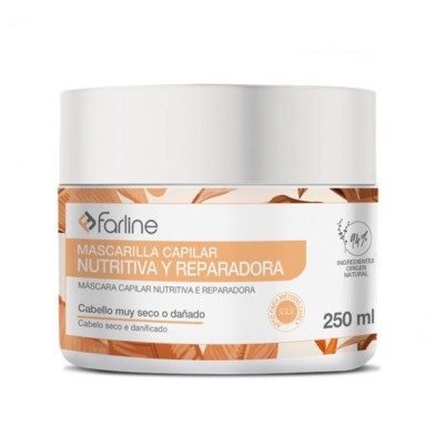 Farline Mascarilla Capilar Nutritiva y Reparadora 1 Envase 250 ml