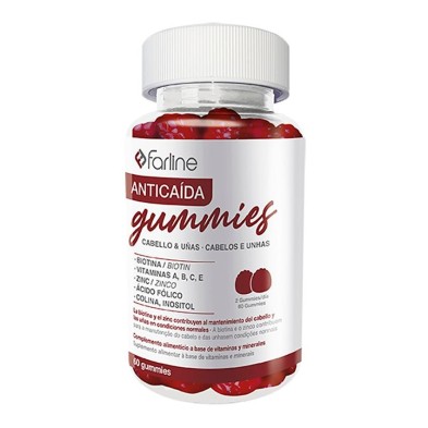 Farline Gummies Anticaída, 60 Unidades