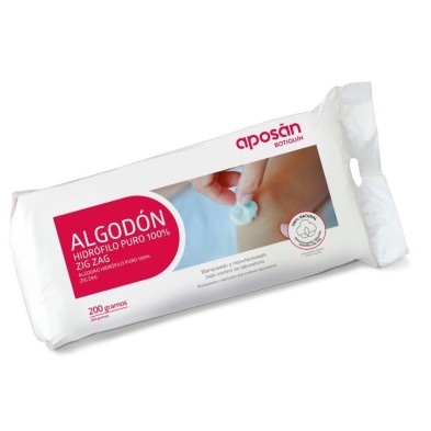 Algodón Zig Zag Puro 100% Hidrofilo Aposan Botiquin 1 Bolsa 200 g