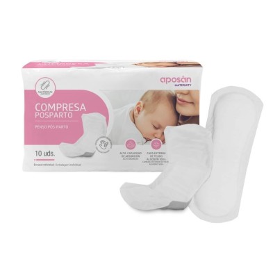 Compresas Postparto Aposan Maternity 10 Unidades