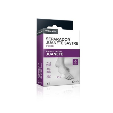 Separador Juanete Sastre 5º Dedo Farmalastic 1 Unidad Talla Única