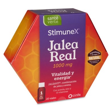 Sante Verte Stimunex Jalea Real Vitalidad y Energia 20 Viales 10 ml