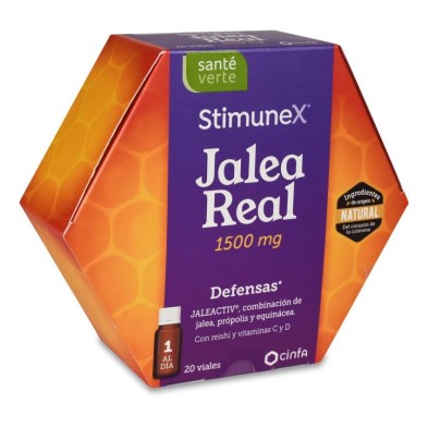 Sante Verte Stimunex Jalea Real Defensas 20 Viales 10 ml Sabor Limón
