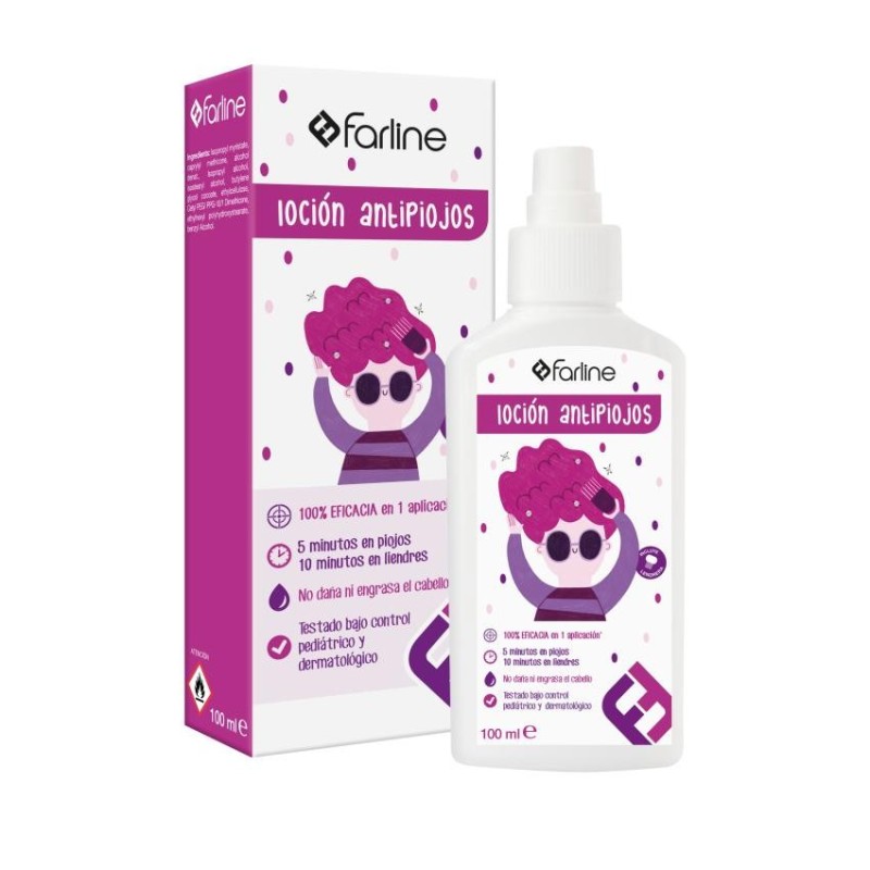 Farline Loción Antipiojos 5 Minutos 1 Envase 100 ml