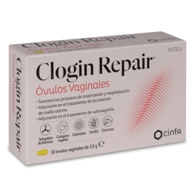Clogin Repair Ovulos Vaginales 10 Unidades 2 g