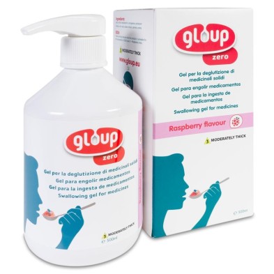 Gloup Zero Gel para la Ingesta de Medicamentos 1 Envase 500 ml Sabor Frambuesa