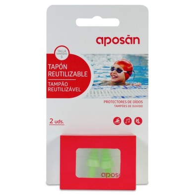 Tapones Oídos Silicona Reutilizables Aposan 2 Unidades Talla S