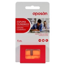 Tapones Oídos Espuma Cilindrico Aposan 4 Unidades