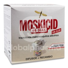 Moskicid 45 Días Eléctrico Matamosquitos Plaguicida Difusor + Recambio