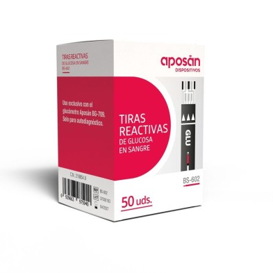 Tiras Reactivas Glucemia Aposan Dispositivos 50 Unidades