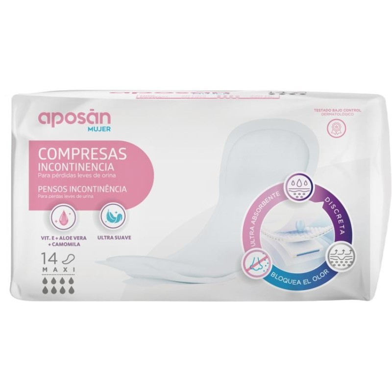 Aposan Compresa Incontinencia Maxi 14 uds