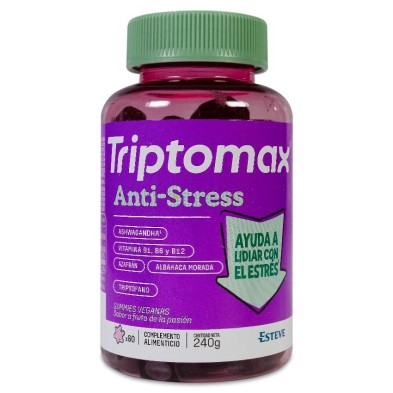 Triptomax Anti-stress 60 Gummies Sabor Fruta de la Pasion