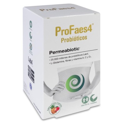 profaes4 Permeabiotic 14 Sobres 6,1 g Sabor Frutas Tropicales