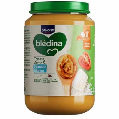 Bledina Tarrito Tomate Arroz y Pescado Blanco 1 Tarro 200 g